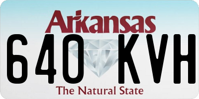 AR license plate 640KVH