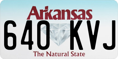 AR license plate 640KVJ