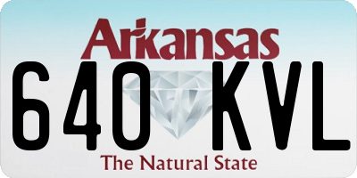 AR license plate 640KVL