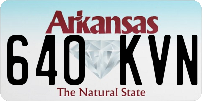AR license plate 640KVN