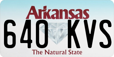 AR license plate 640KVS
