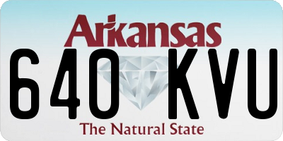 AR license plate 640KVU