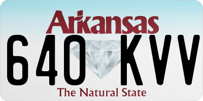 AR license plate 640KVV