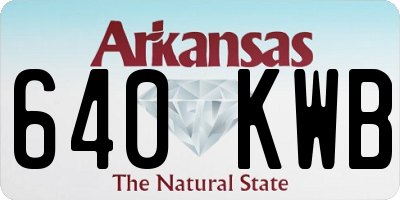 AR license plate 640KWB
