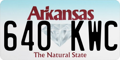 AR license plate 640KWC