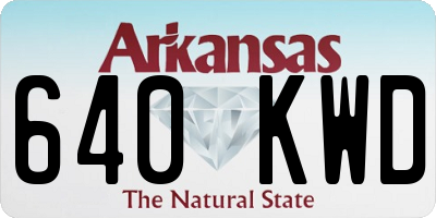 AR license plate 640KWD