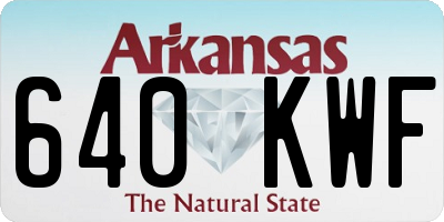 AR license plate 640KWF