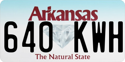 AR license plate 640KWH