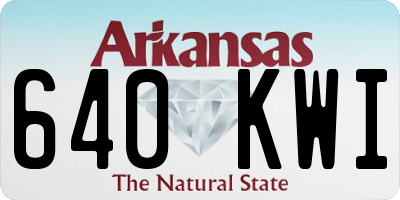 AR license plate 640KWI