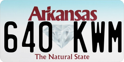 AR license plate 640KWM