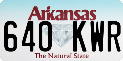 AR license plate 640KWR
