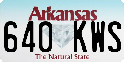 AR license plate 640KWS
