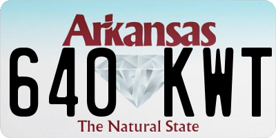 AR license plate 640KWT