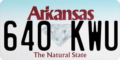 AR license plate 640KWU