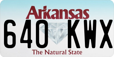 AR license plate 640KWX
