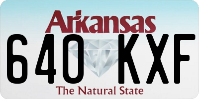 AR license plate 640KXF