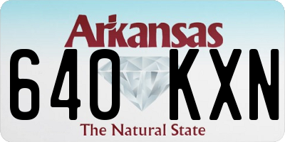 AR license plate 640KXN