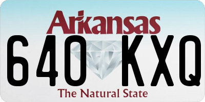 AR license plate 640KXQ