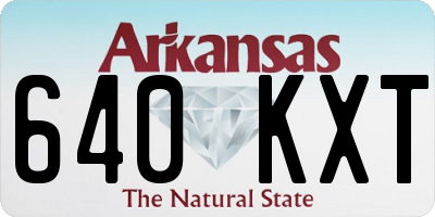 AR license plate 640KXT