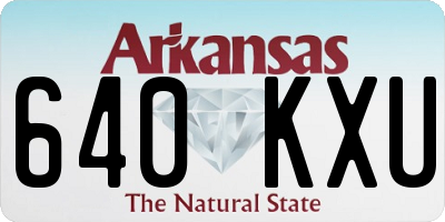 AR license plate 640KXU