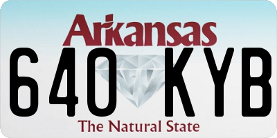 AR license plate 640KYB
