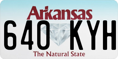 AR license plate 640KYH