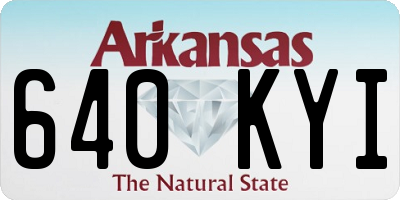 AR license plate 640KYI
