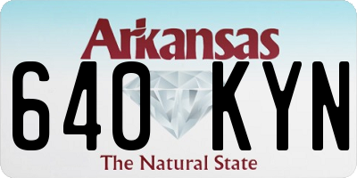 AR license plate 640KYN