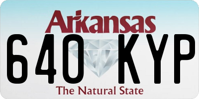 AR license plate 640KYP