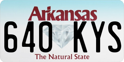AR license plate 640KYS