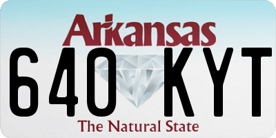 AR license plate 640KYT