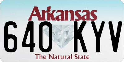 AR license plate 640KYV