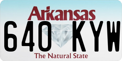 AR license plate 640KYW