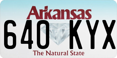 AR license plate 640KYX
