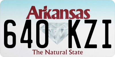 AR license plate 640KZI