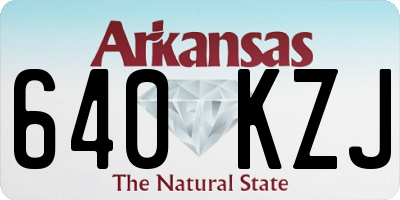 AR license plate 640KZJ