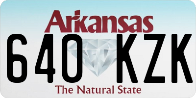 AR license plate 640KZK