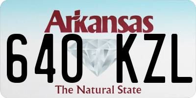 AR license plate 640KZL