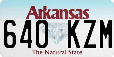 AR license plate 640KZM