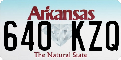 AR license plate 640KZQ