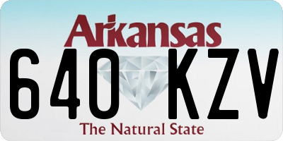 AR license plate 640KZV