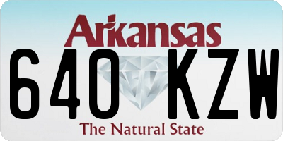 AR license plate 640KZW