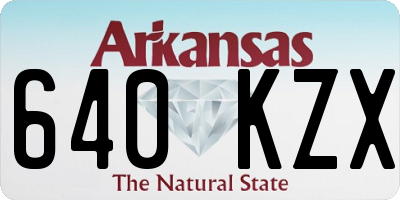AR license plate 640KZX