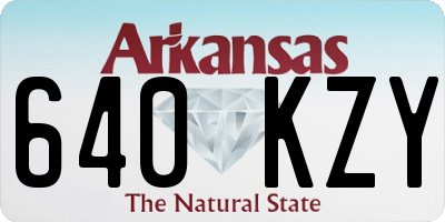 AR license plate 640KZY