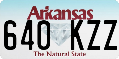 AR license plate 640KZZ