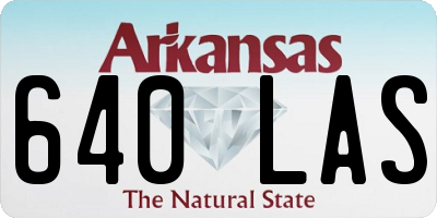 AR license plate 640LAS