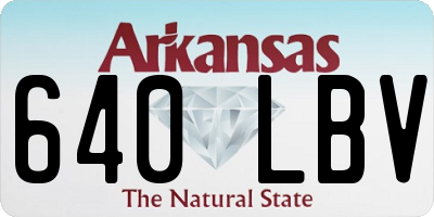 AR license plate 640LBV