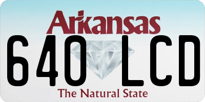 AR license plate 640LCD