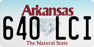 AR license plate 640LCI