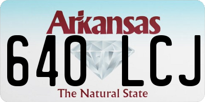 AR license plate 640LCJ